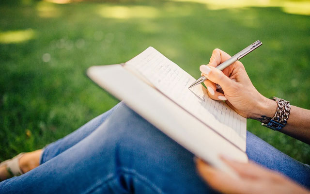 Journaling - all you need is a pen and paper.